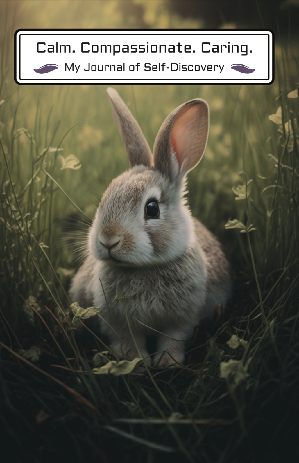Image of a bunny on the front cover of this journal