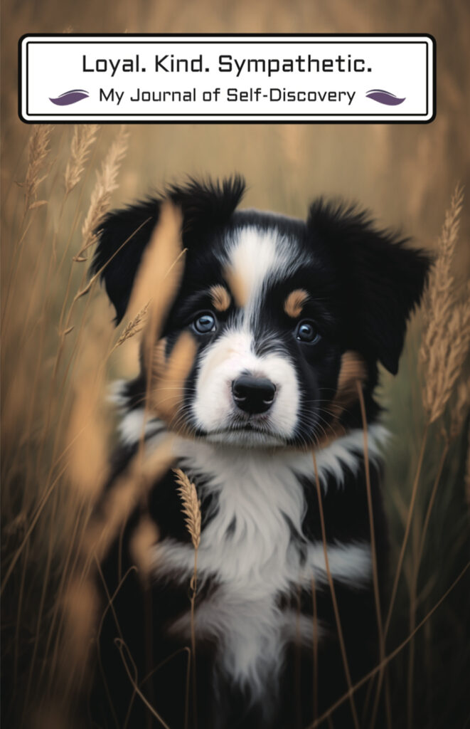 Image of a puppy on the front cover of this journal.