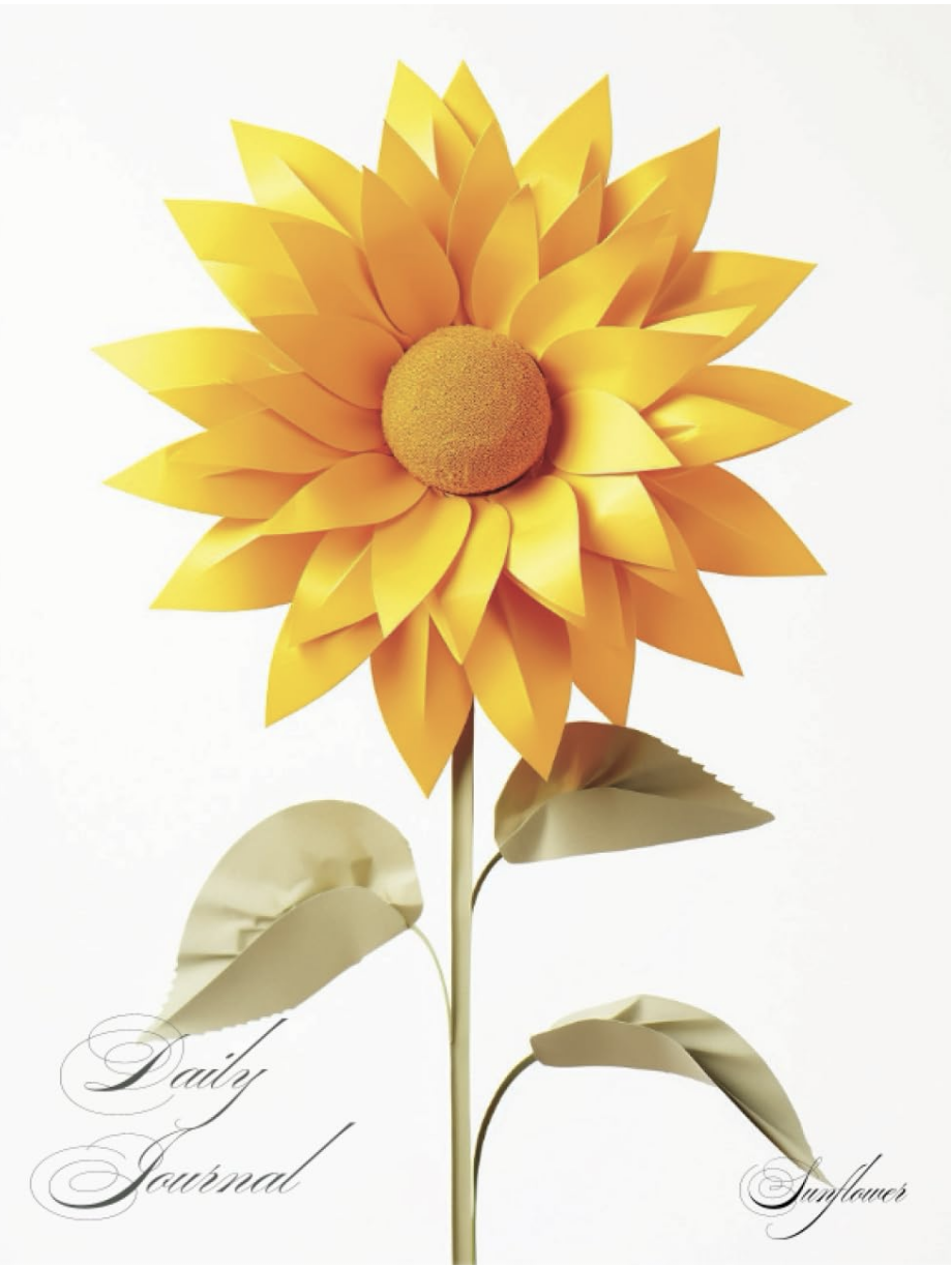 Image of sunflower for daily journal