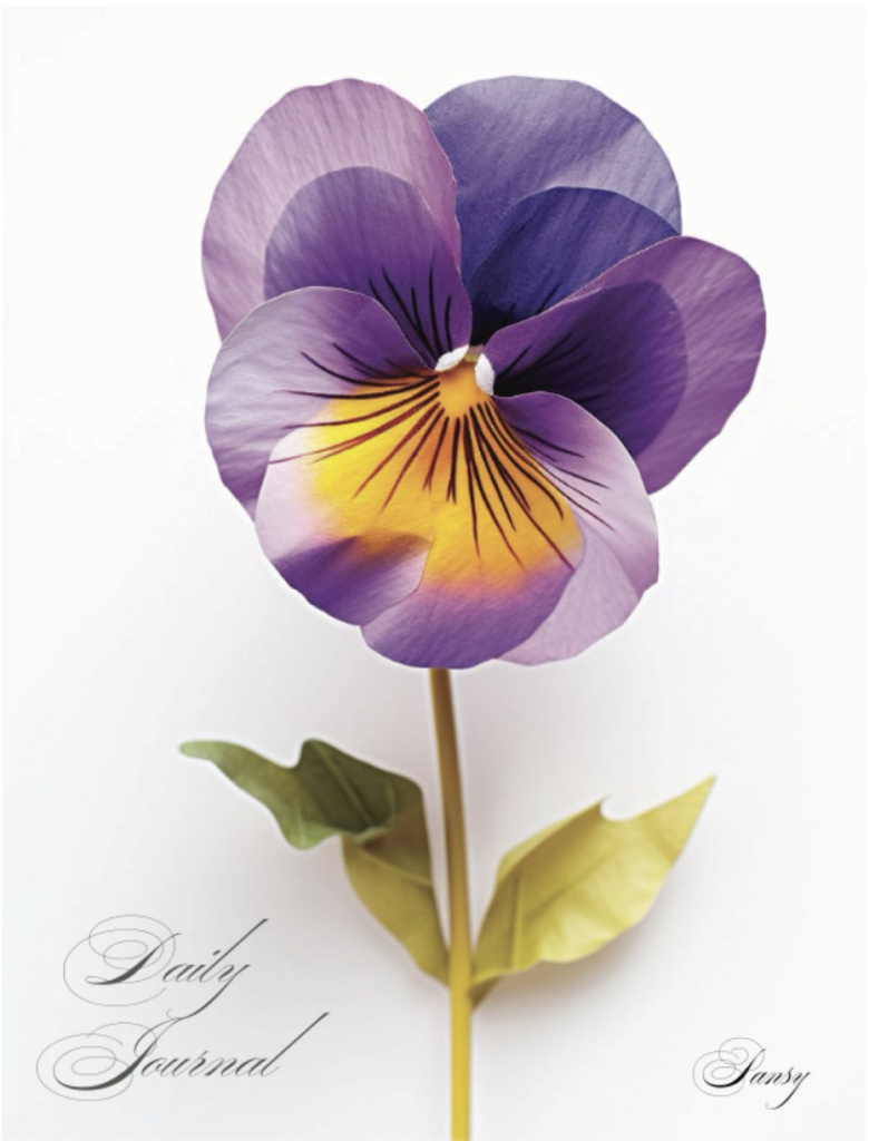 image fo pansy for daily journal